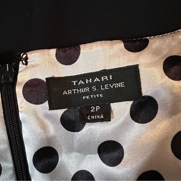 NWT! Tahari black short sleeve mini dress - Picture 7 of 14